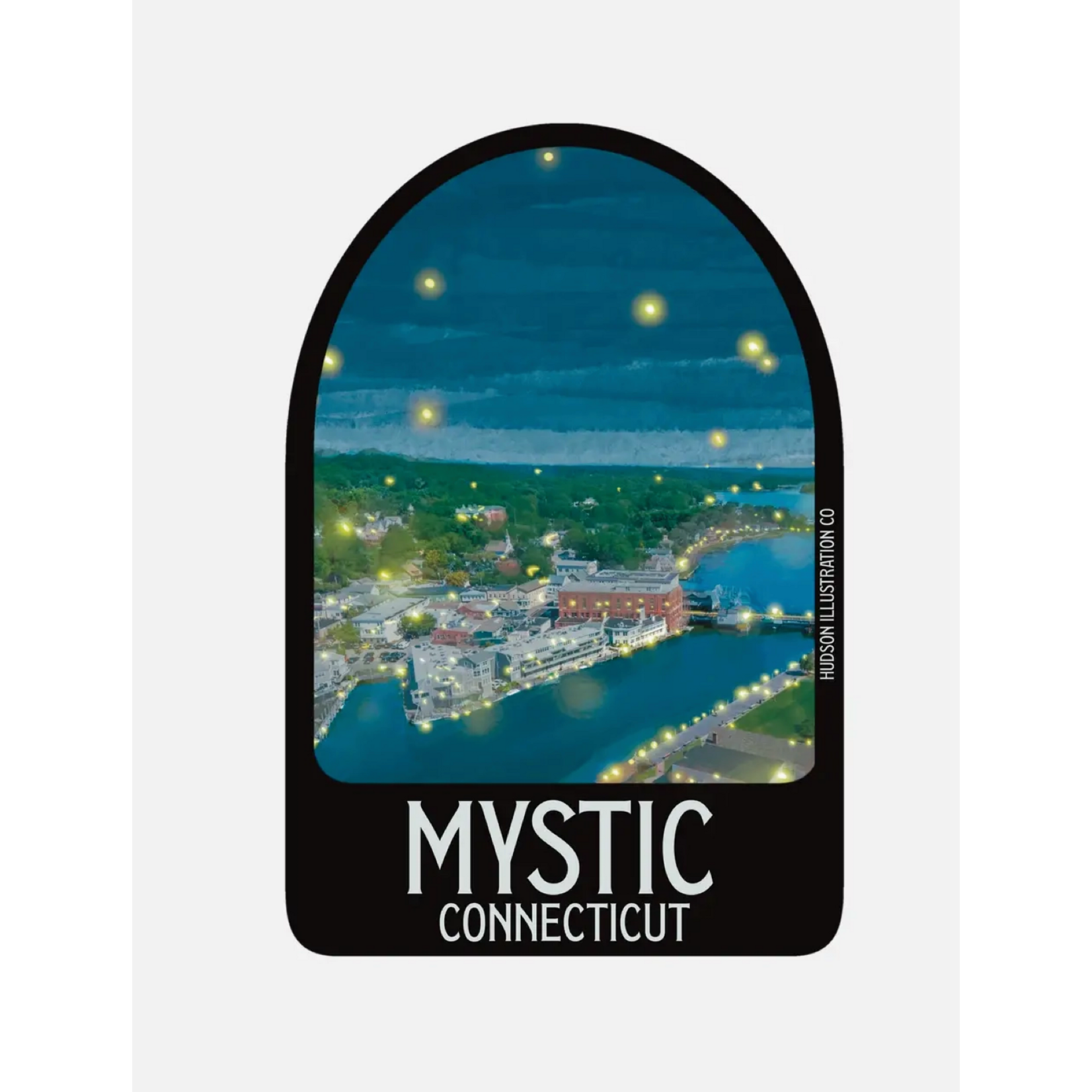 About Town Co Mystic CT Print-Unframed-Featuring the Mystic CT River