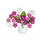 Ganz Pink Hydrangea Posy Pot-Crystal Expressions-Acrylic