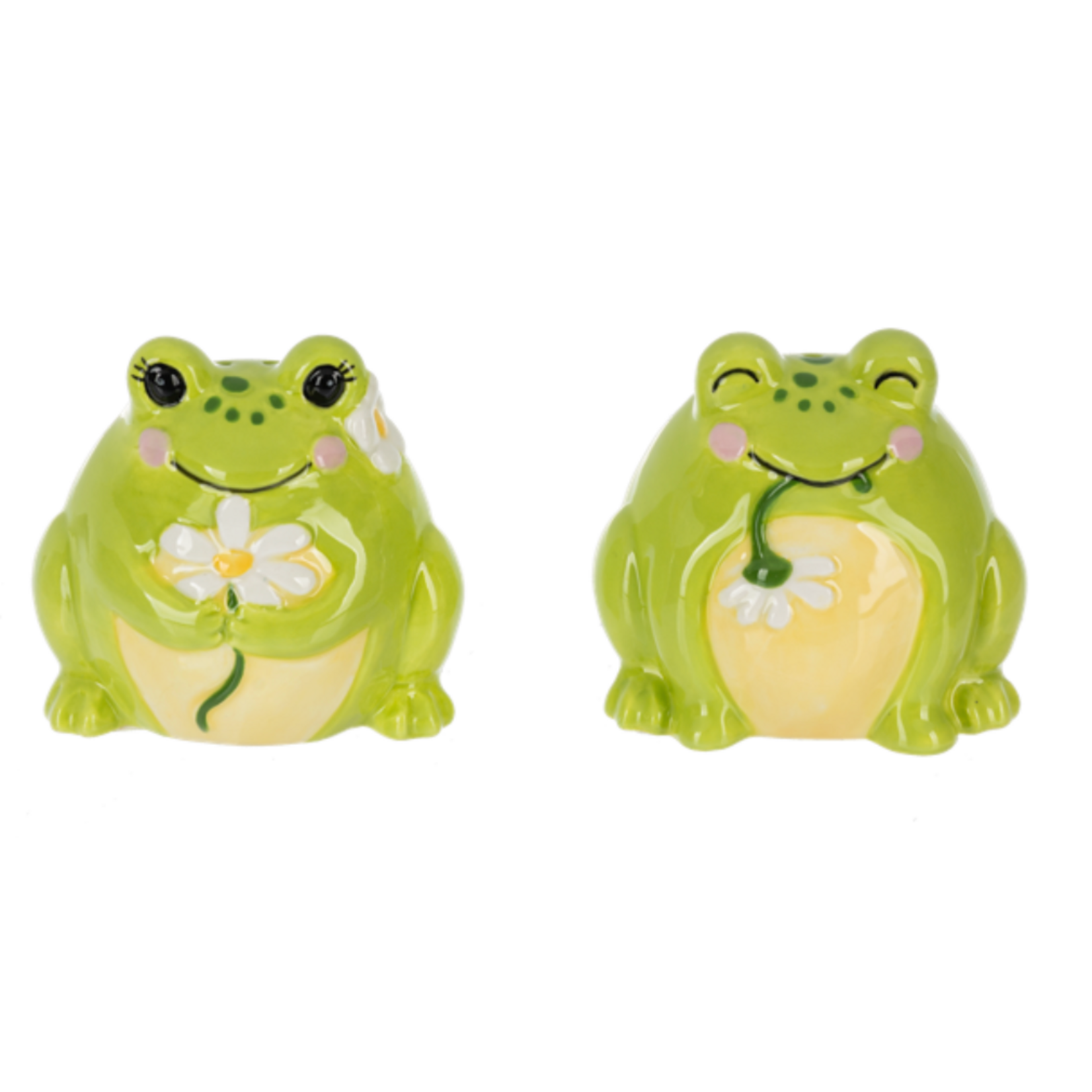 Ganz Frog Leap Into Salt & Pepper Shakers