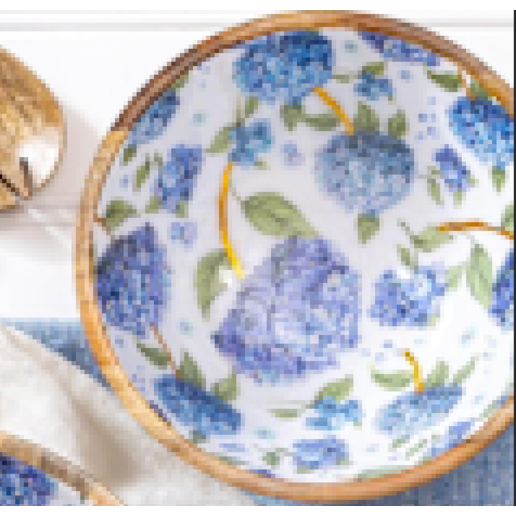 Hydrangea Medium Wood Bowl