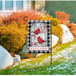 Demdaco Nature Sings Cardinal Garden Flag