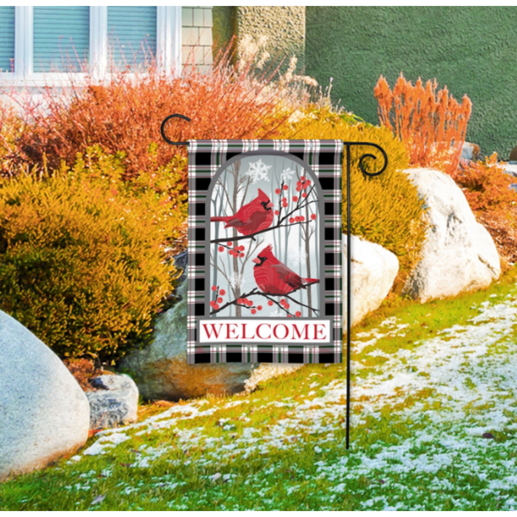 Demdaco Nature Sings Cardinal Garden Flag