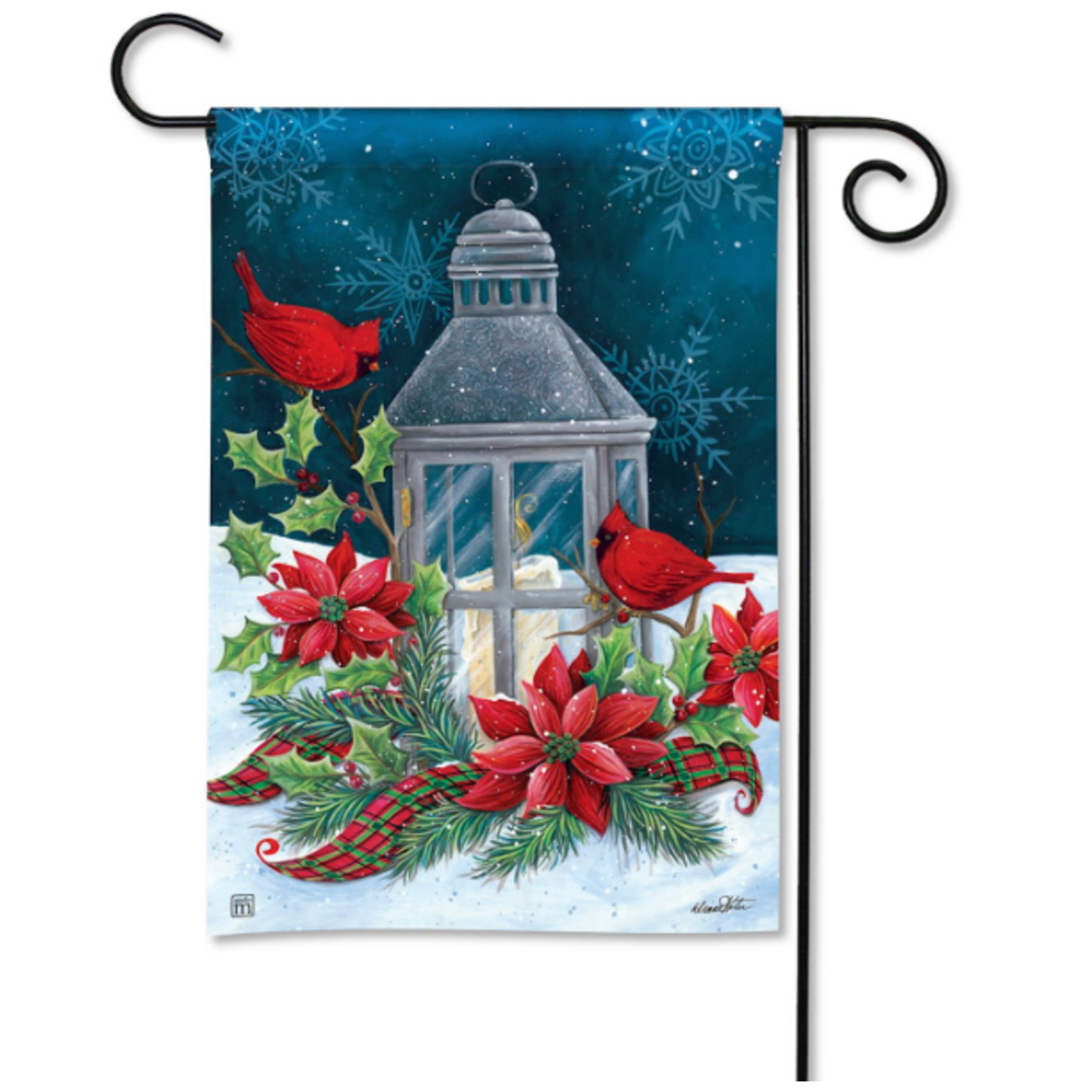 Demdaco Cardinal Christmas Garden Flag