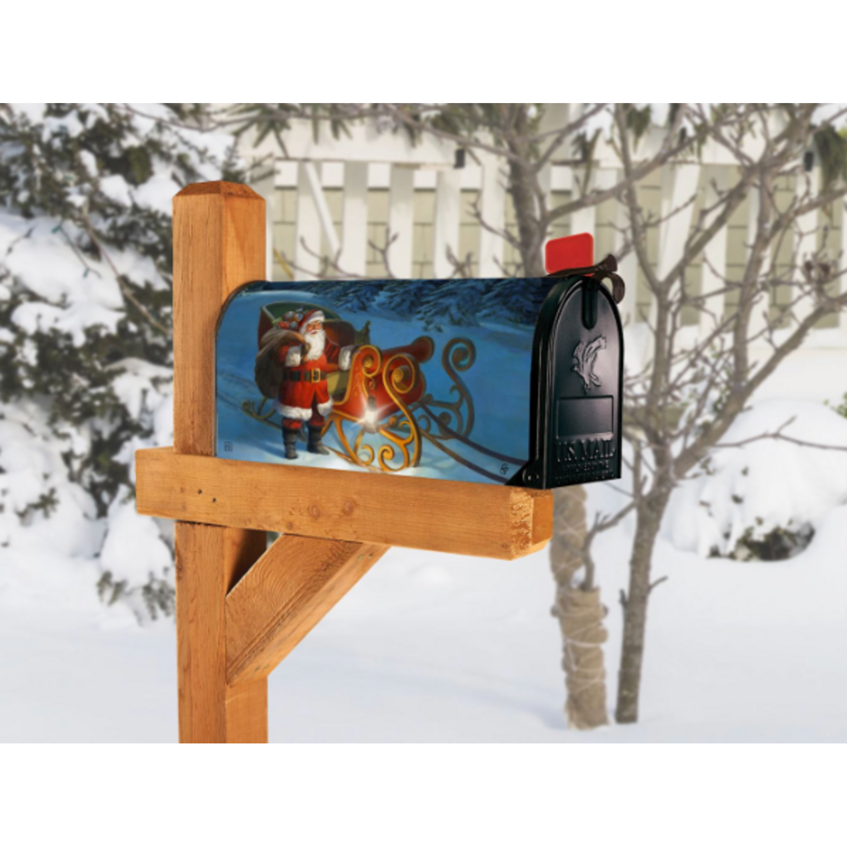 Demdaco Here Comes Santa Claus MailWrap