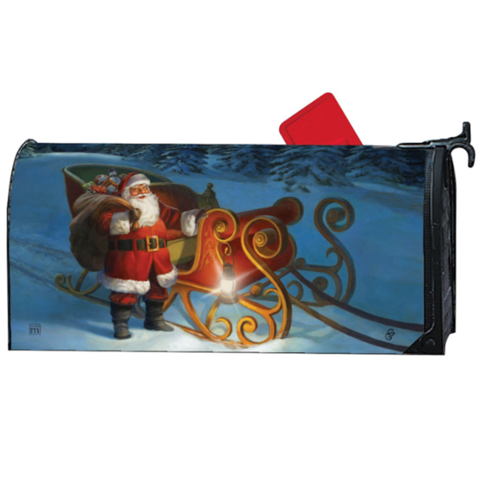 Demdaco Here Comes Santa Claus MailWrap