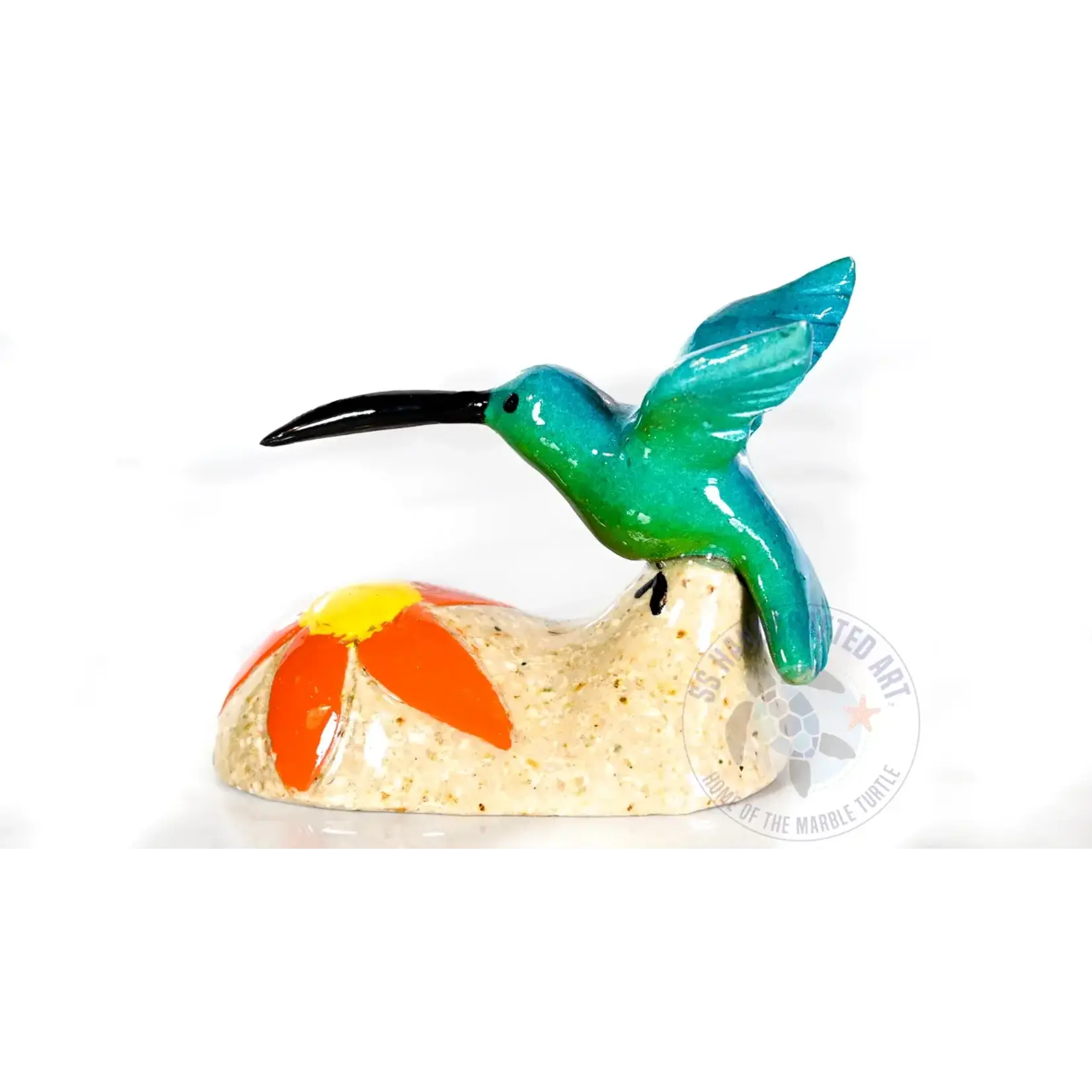 SS Handcrafted Art Marble Hummingbird