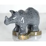 SS Handcrafted Art Marble Rhino 2"