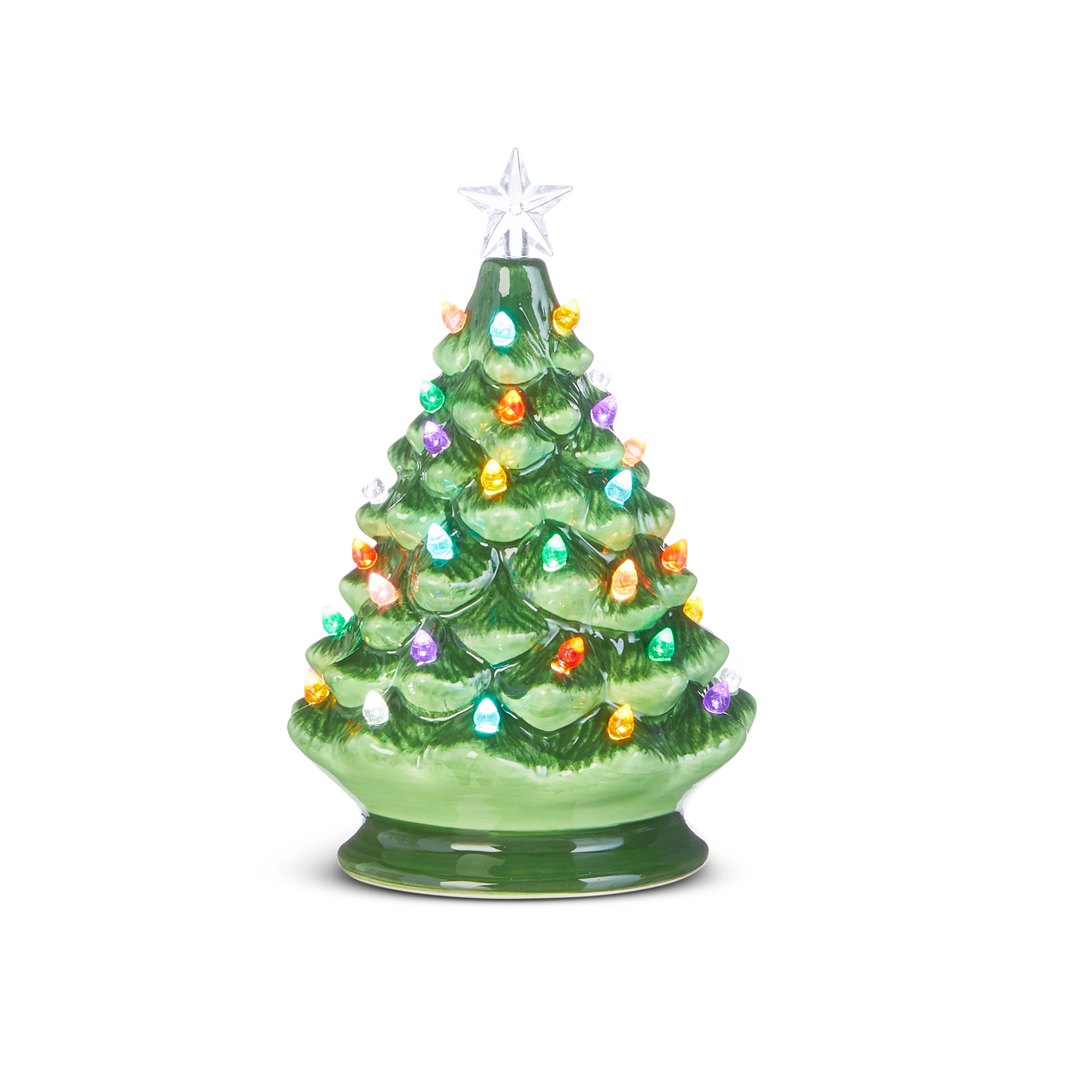 Raz Imports Lighted Vintage Christmas Tree 8"
