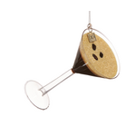 Raz Imports Chocolate Expresso Martini Ornament-5.5"