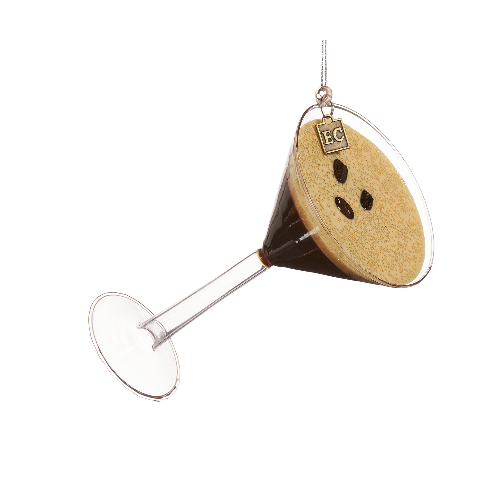 Raz Imports Chocolate Expresso Martini Ornament-5.5"