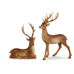 Raz Imports Natural Deer 17.5" Set