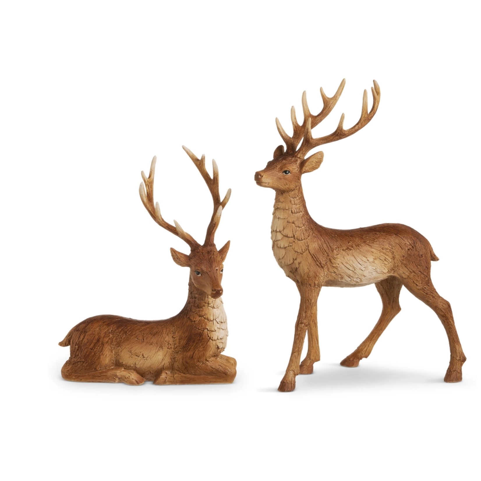 Raz Imports Natural Deer 17.5" Set
