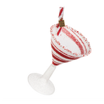 Raz Imports Glitter Pop Peppermint Christmas Cocktail Ornament
