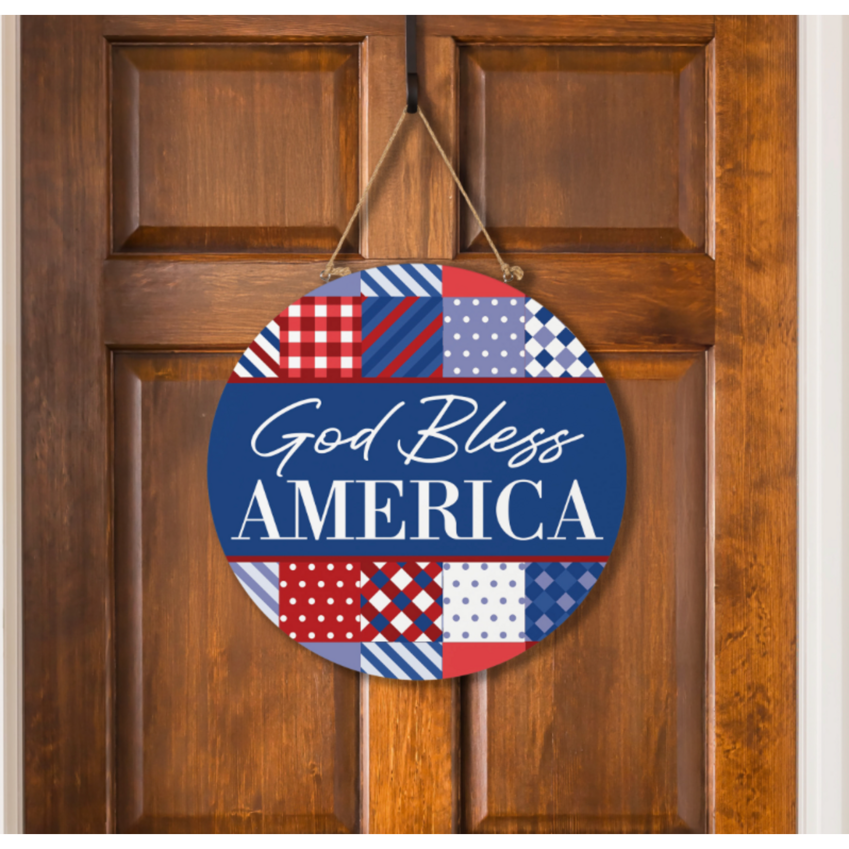American Classic Stars & Stripes Wood Door Décor
