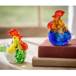 Rooster Glass Table Décor, 4"H-Sold Individually