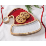 Heartfelt Cheer Serveware Wood Santa Hat