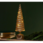 Shades of Emerald LED Table Decor Tree Shaped