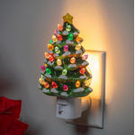 Heartfelt Cheer Nightlight Ceramic Christmas Tree