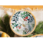 Festive Foliage Wooden Bowl - Small