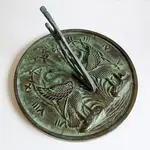 Solid Brass Swan Sundial