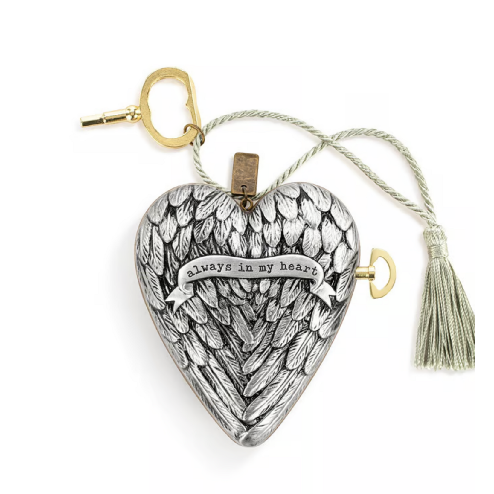 Demdaco Always in My Heart Sculpted Musical Art Heart