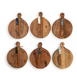 Demdaco Wood Cutting Boards-Snack Sized 6 Assorted Styles to Choose From