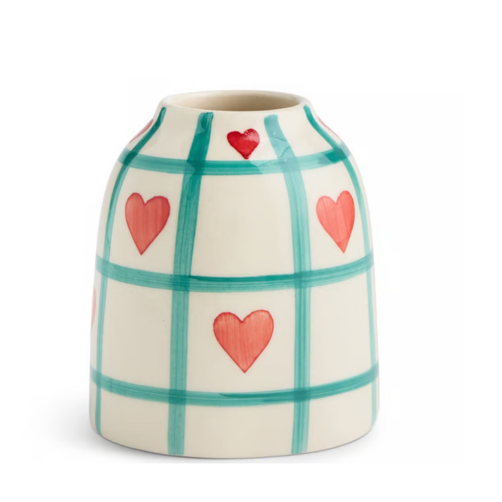 Demdaco Hope Cream Ceramic Mini Vase