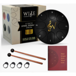 Wise Harmony Rain/Meditation Drum 6-Inch 8-Notes Steel Tongue- Black
