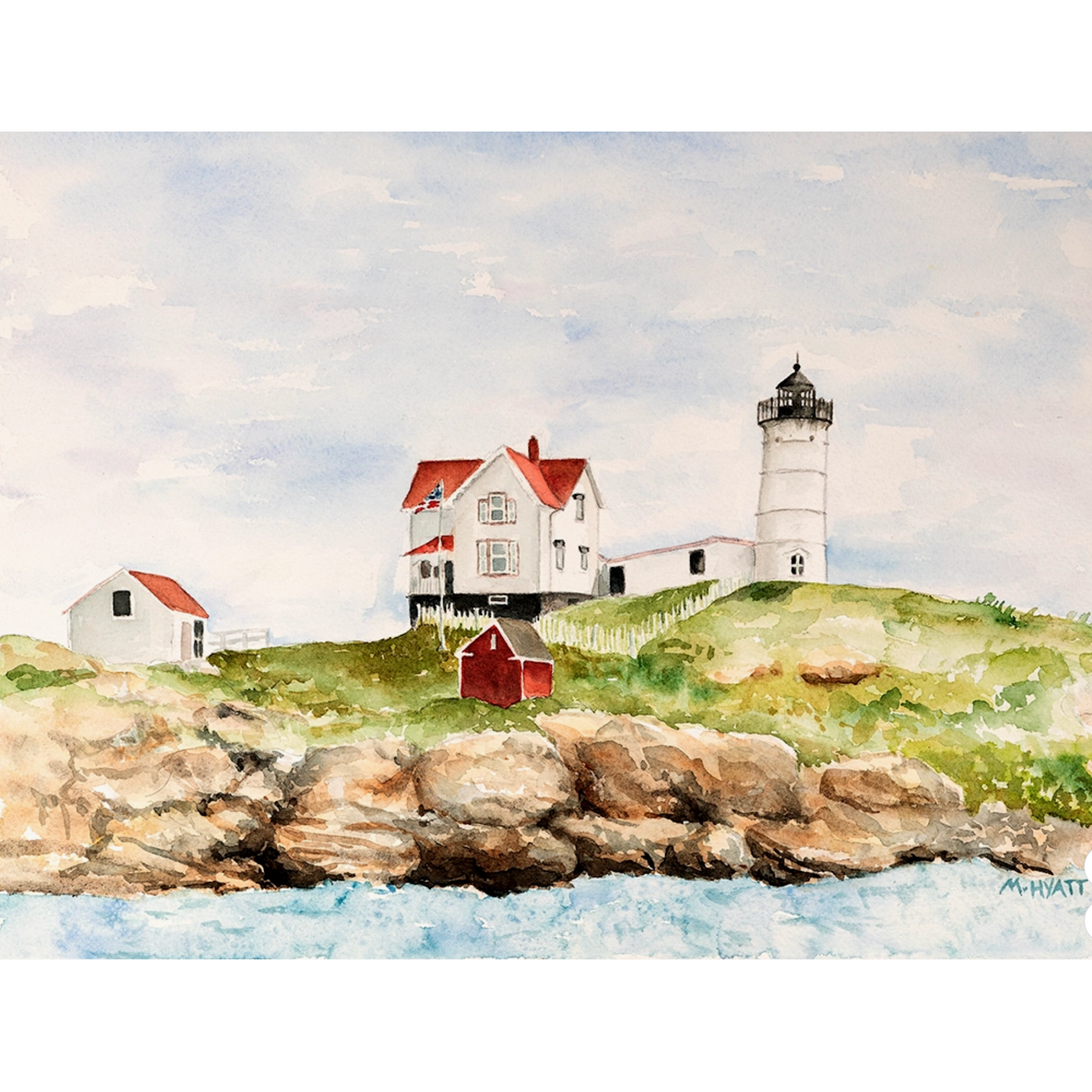 Melissa Hyatt "Nubble Lighthouse" Giclee Print