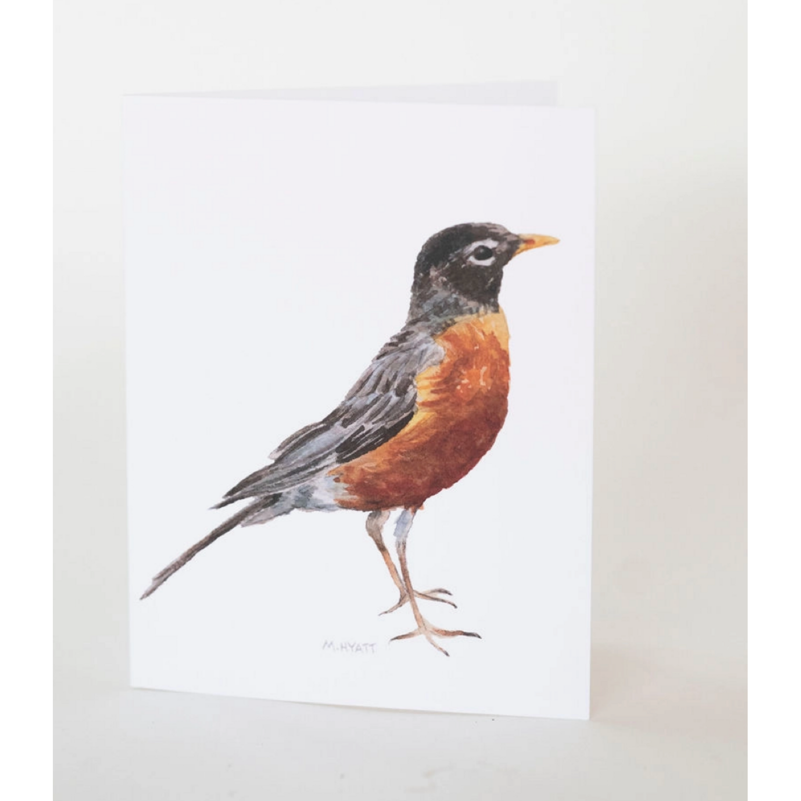 Melissa Hyatt "Robin" Sweet Watercolor Bird Greeting Card