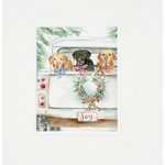 Melissa Hyatt Joy Ride — Boxed Set of 6 — Christmas Cards 3 Dogs