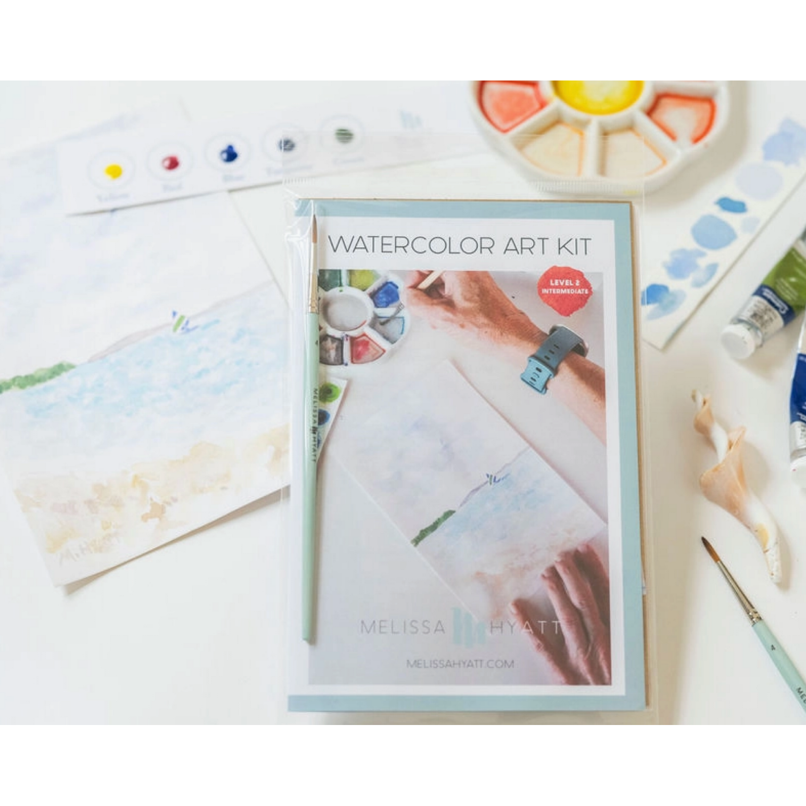 Melissa Hyatt Watercolor Art Kit- Sailing Coastal Diy Art Kit