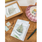 Melissa Hyatt Boater's Tree — Boxed Set of 6 Coastal Holiday