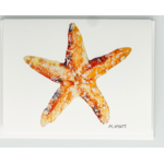Melissa Hyatt Starfish — Watercolor Sea Creature Coastal Card