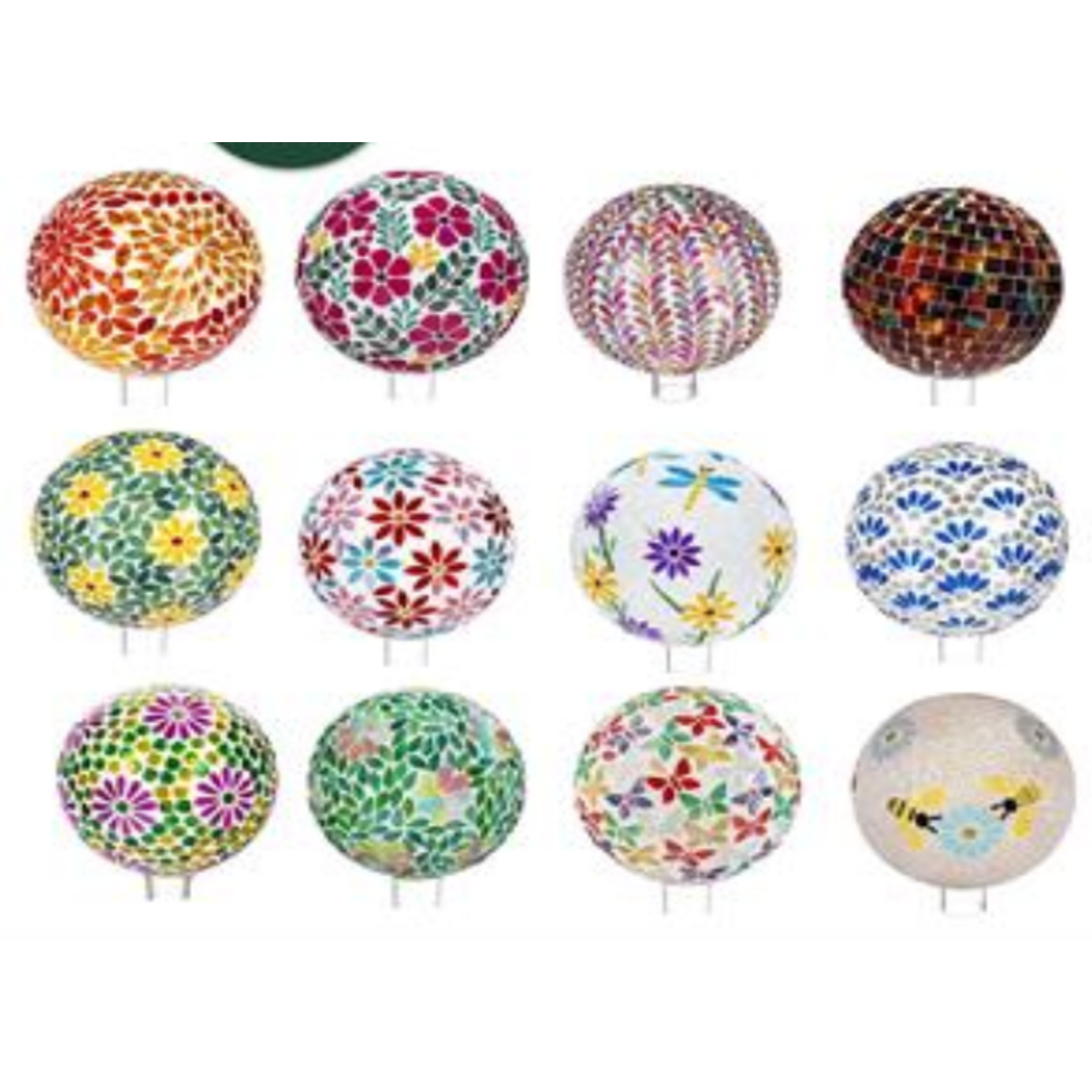 Mosaic Gazing Balls-Assorted -Price Per Ball