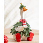 Holly Homestead Table Decor Resin Goose in Tree