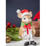 Mouse Resin w/ Present Dangling Legs