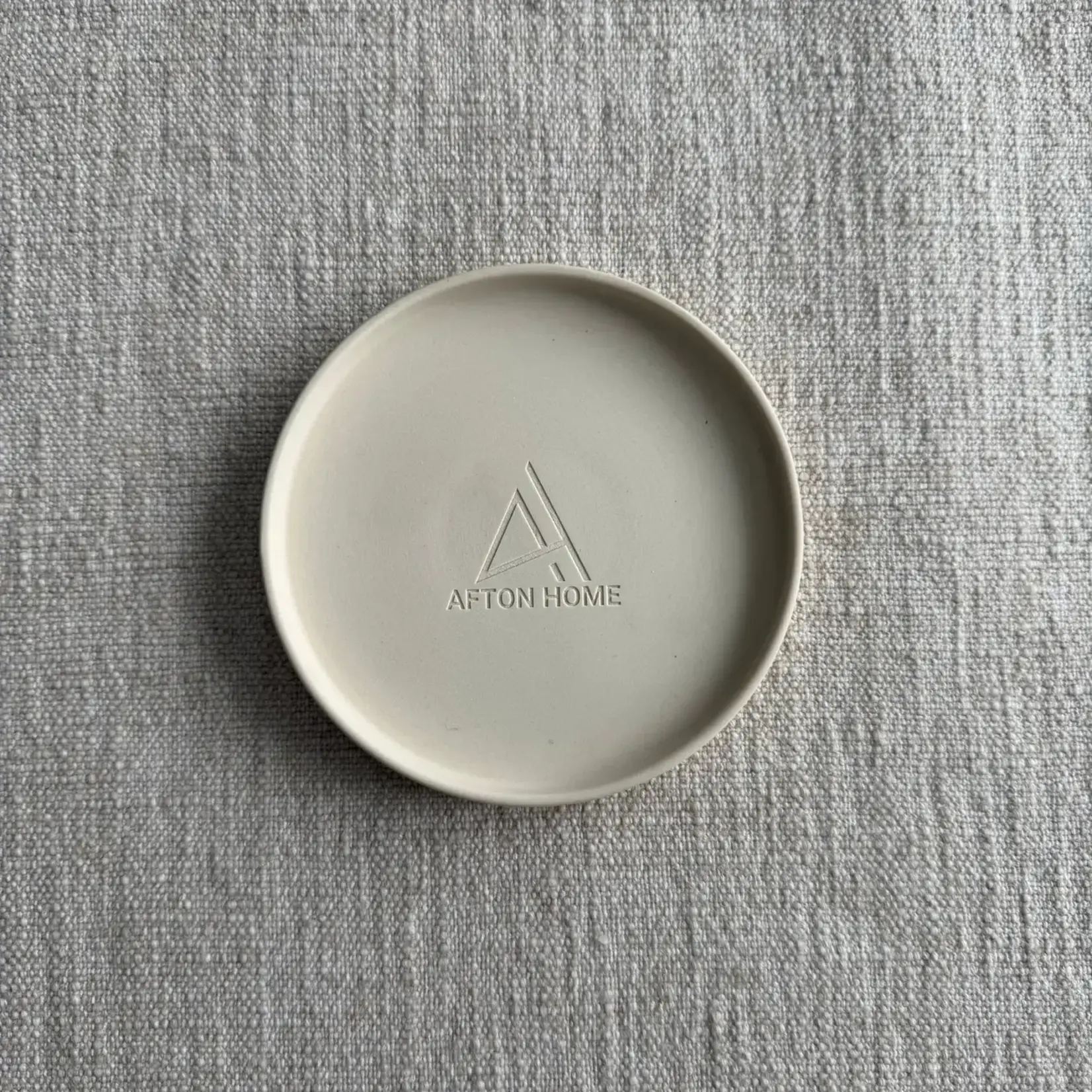 Ceramic Gallery Candle Plate - Desert Sand