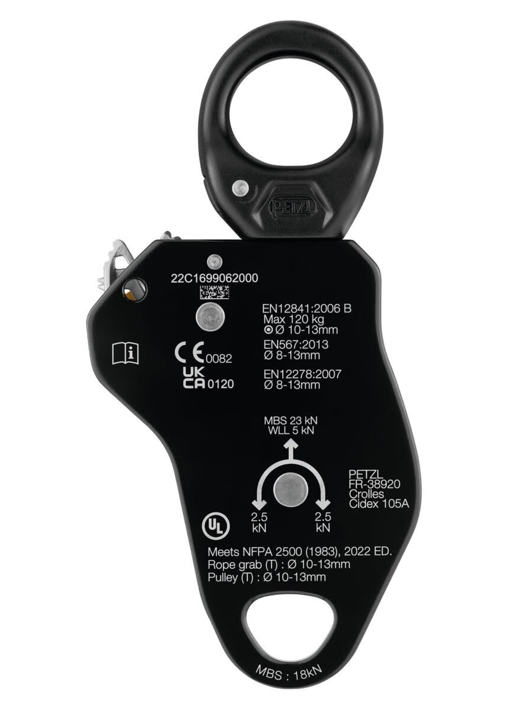 PETZL PRO TRAXION PROGRESS CAPTURE PULLEY
