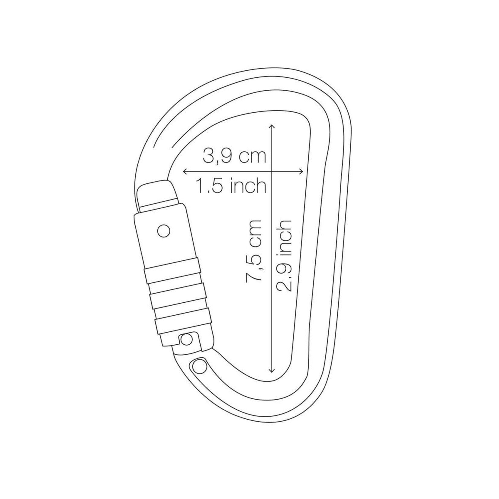 PETZL SM'D TRIACT LOCK CARABINER