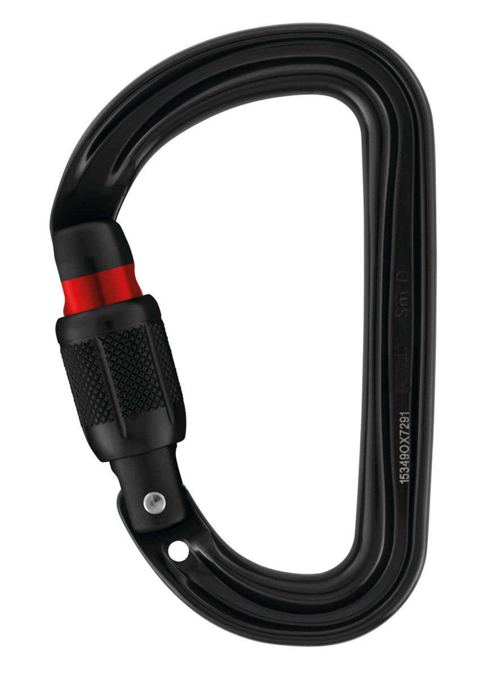 PETZL SM'D SCREW LOCK CARABINER BLACK