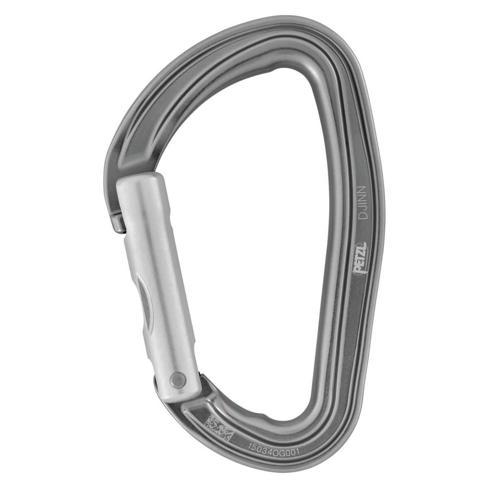 PETZL DJINN CARABINER STRAIGHT GATE GRAY