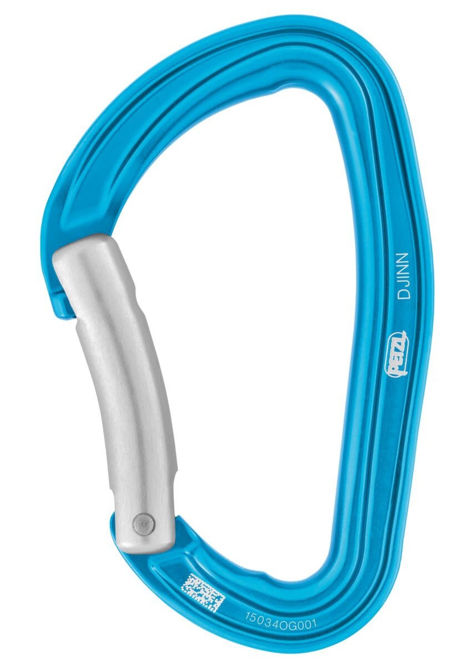 PETZL DJINN CARABINER BENT GATE BLUE