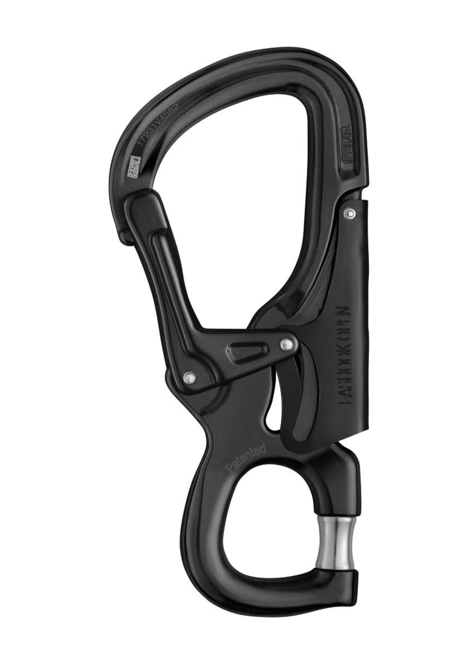 PETZL CONNECTOR EASHOOK OPEN BLACK