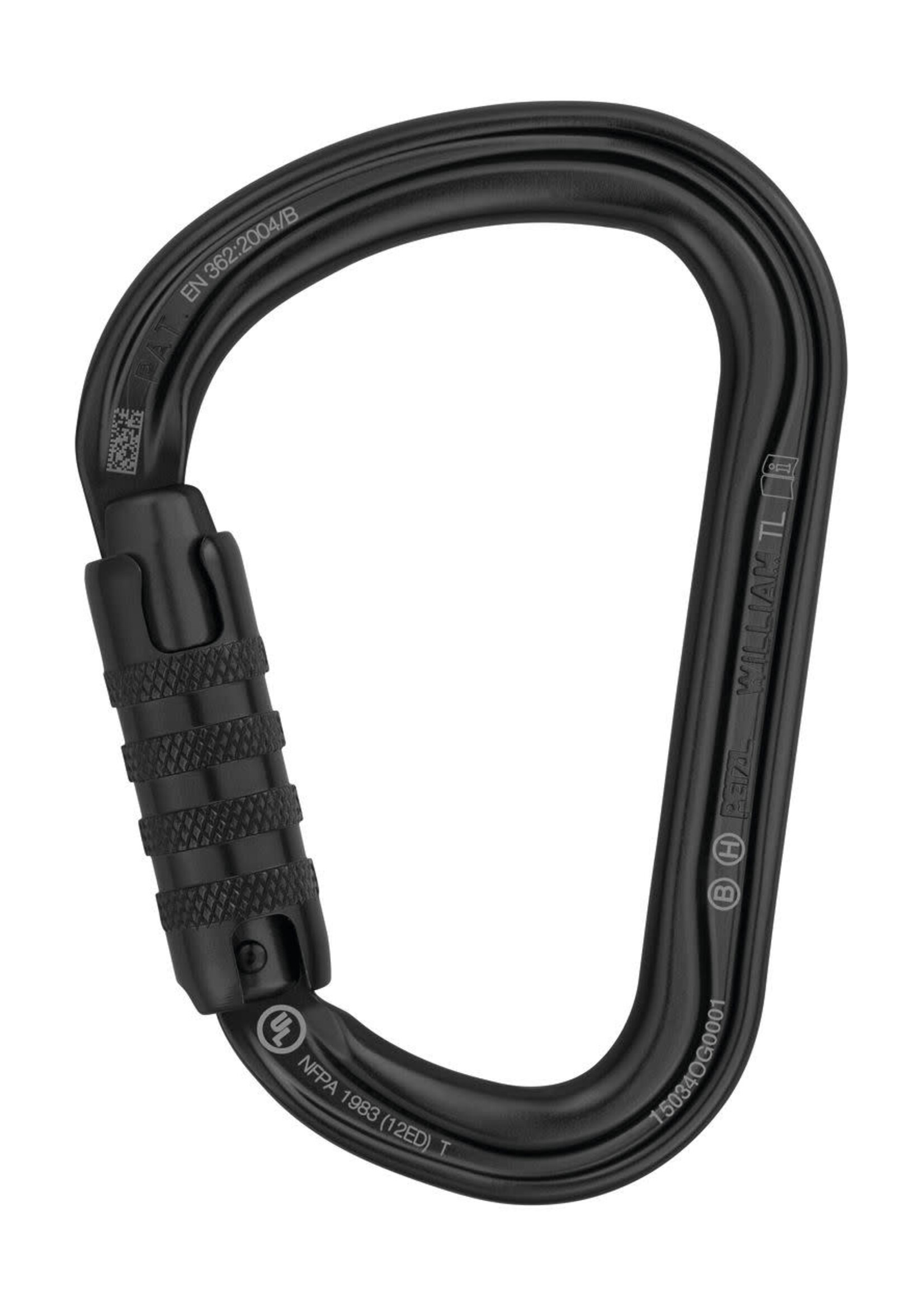 PETZL WILLIAM TRIACT-LOCK BINER BLCK