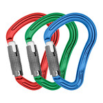 DMM 30kN Boa HMS Locksafe Colour 3 Pack Blue/Red/Green