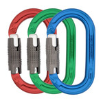 DMM Ultra O Locksafe Colour 3 Pack Blue/Red/Green