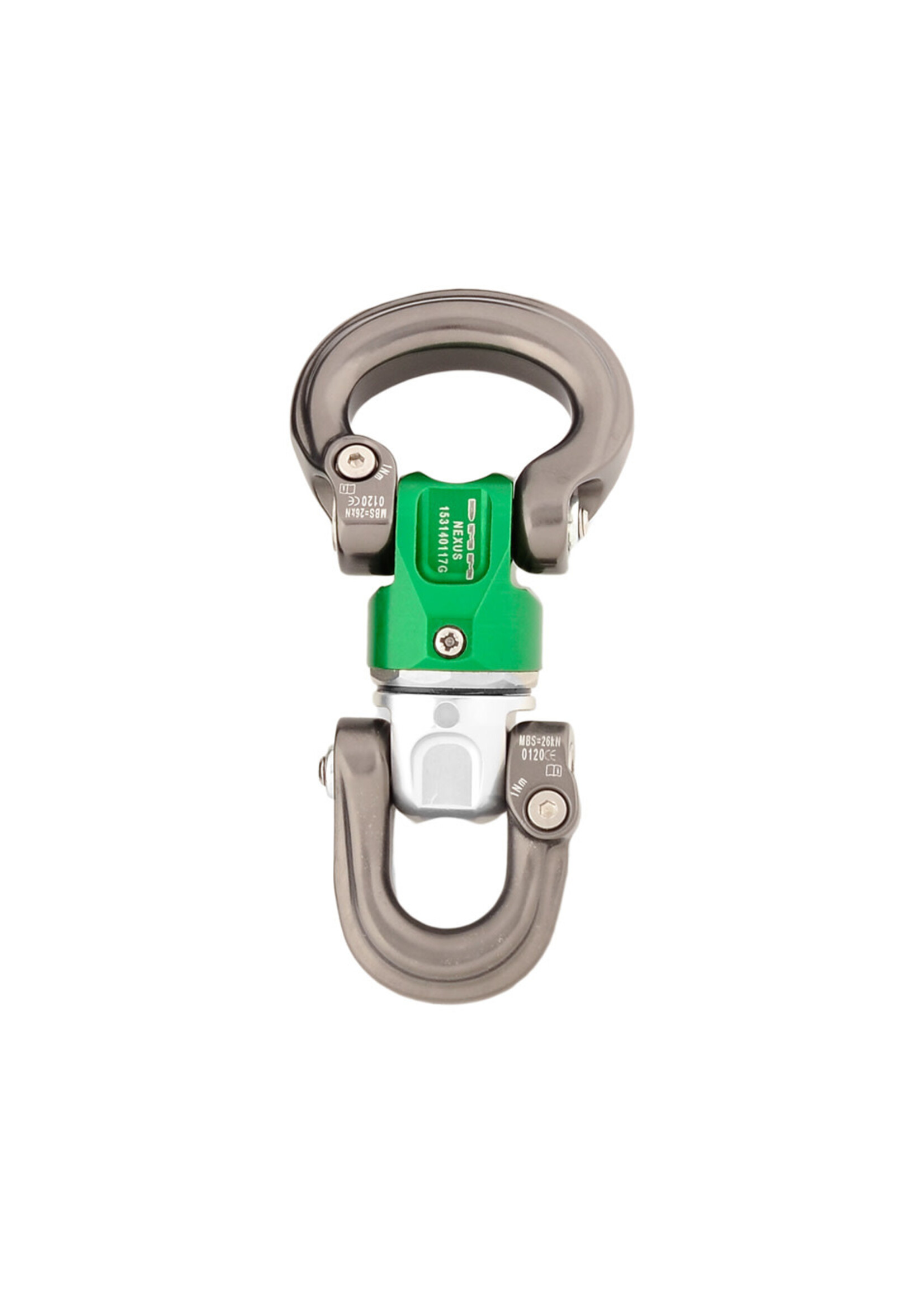 DMM Nexus Swivel Bow to D Silver/Green/Titanium