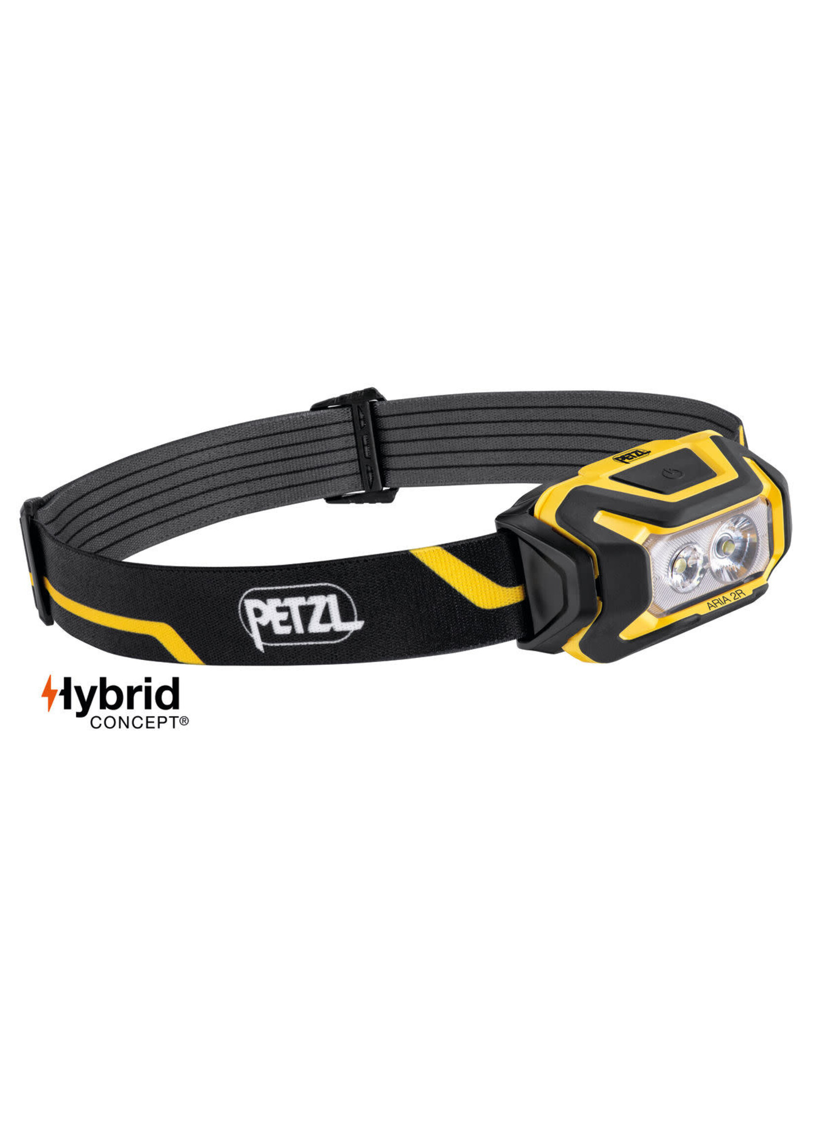 PETZL ARIA 2R HEADLAMP BLACK / YELLOW