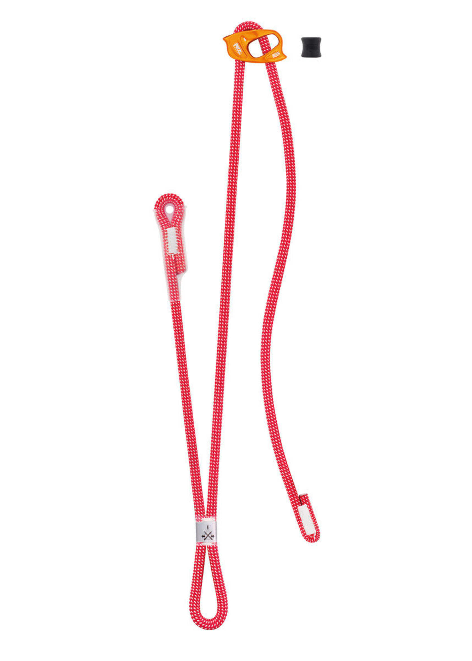 PETZL DUAL CONNECT ADJUST LANYARD RED